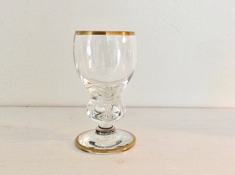 Holmegaard
Gisselfeld mit Goldrand
Portweinglas 
9,5 cm hoch