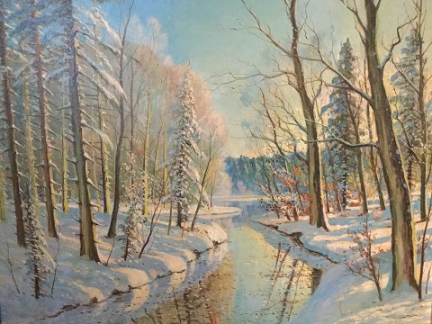 Winterlandschaft . Carl Wennemoes
750,-DKK