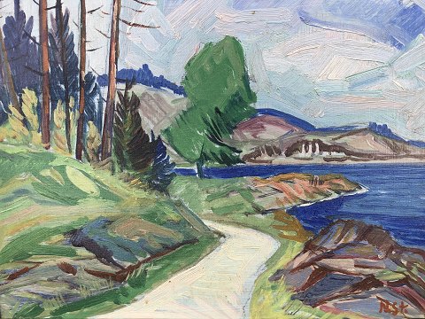 Nis Stougaard
Painting of coastal road
DKK 800