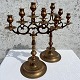 Large brass candlesticks
*DKK 1400